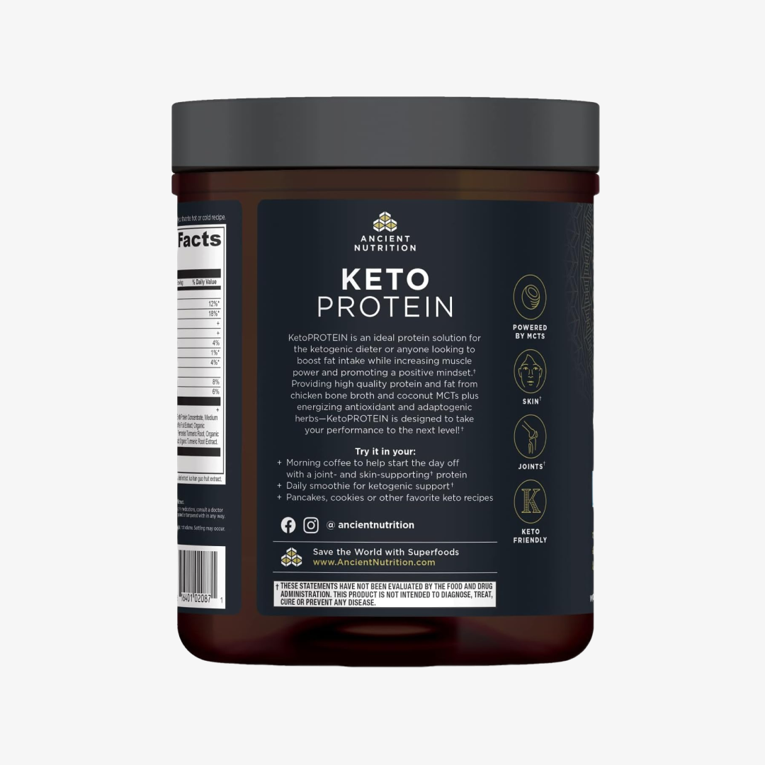 Ancient Nutrition Keto Protein - Vanilla