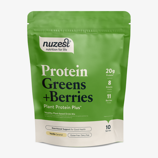 Nuzest Protein Greens + Berries - Vanilla Caramel