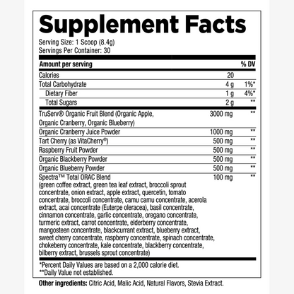 Transparent Labs Reds Superfood Powder - Raspberry