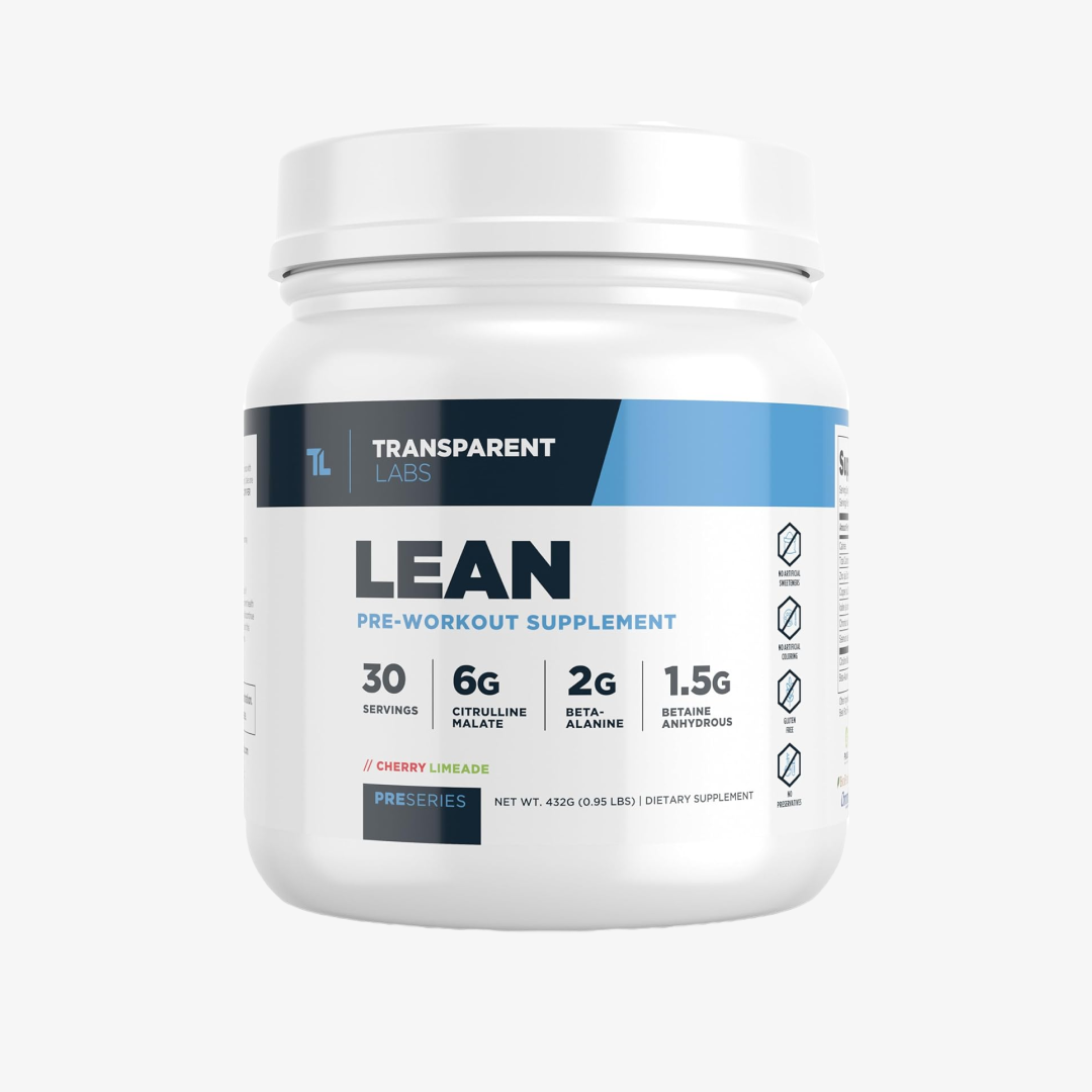 Transparent Labs Lean Pre Workout - Cherry Limeade