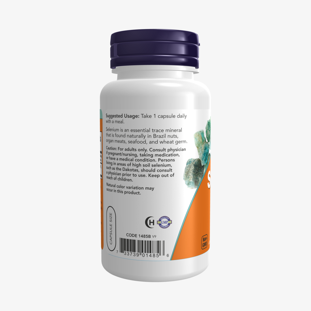 NOW Foods Selenium 200 mcg Veg Capsules