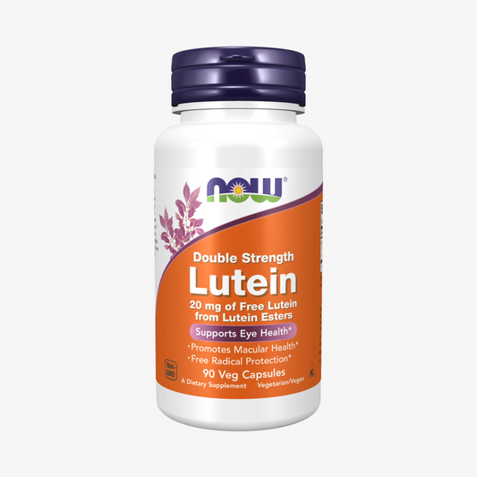 NOW Foods Lutein, Double Strength 20 mg Veg Capsules