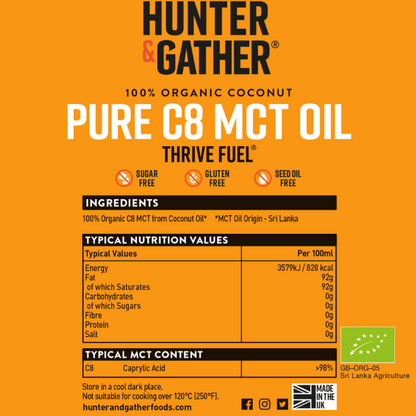 Hunter & Gather Organic C8 MCT Oil