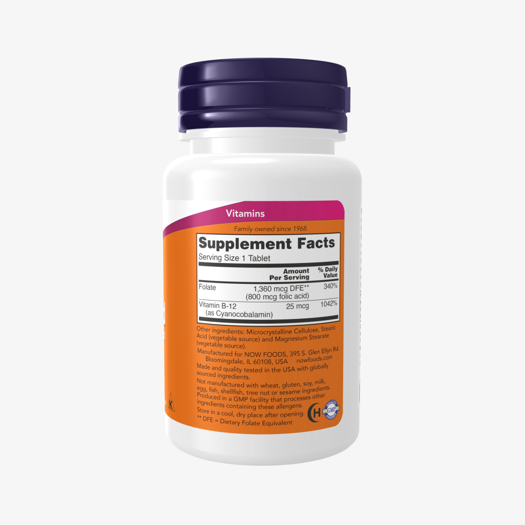 Now foods Folic Acid 800 mcg