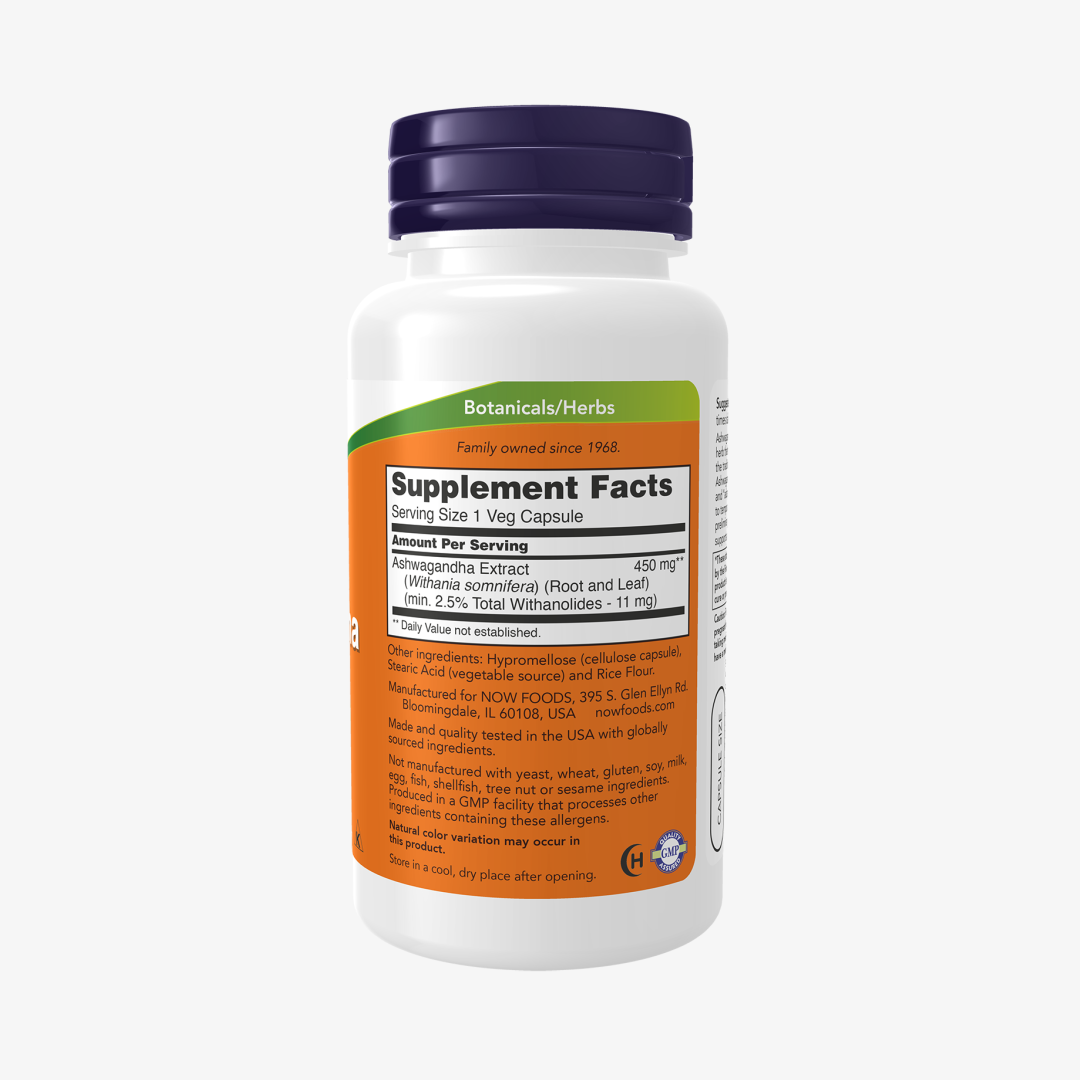 Now foods Ashwagandha 450 mg