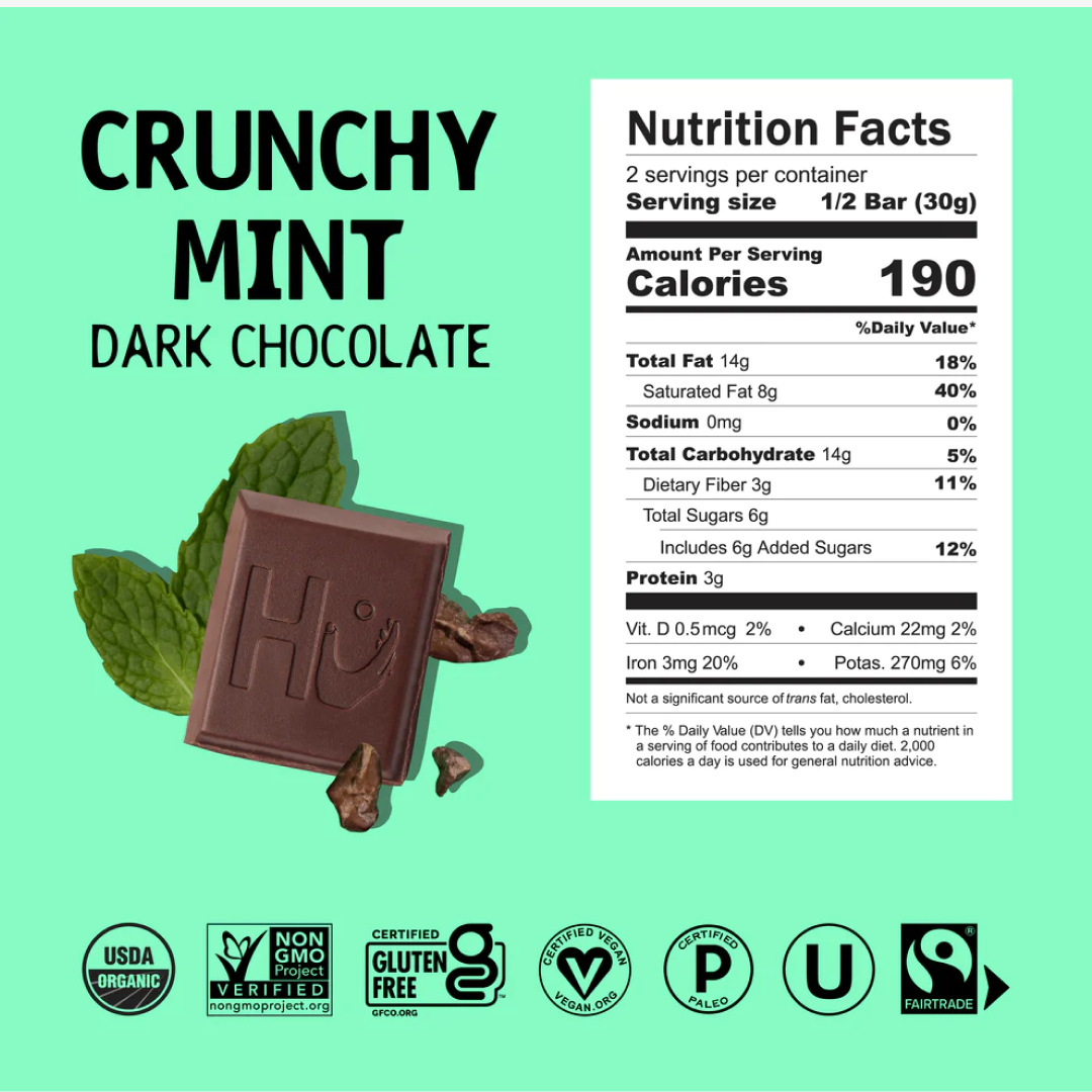 Hu Crunchy Mint Dark Chocolate