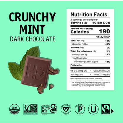 Hu Crunchy Mint Dark Chocolate