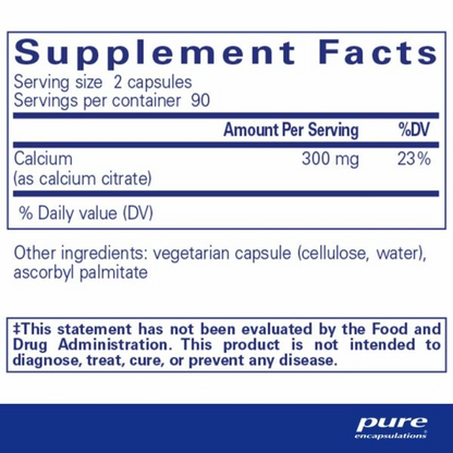 Pure Encapsulations Calcium (Citrate)