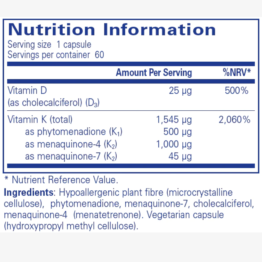 Pure Encapsulations Vitamin K with D3