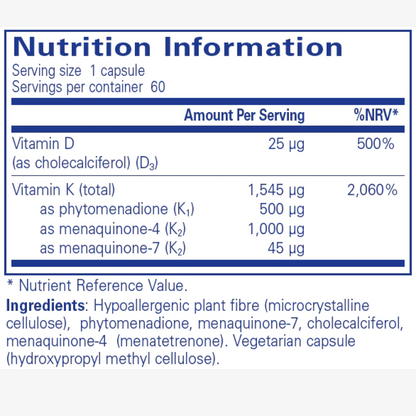 Pure Encapsulations Vitamin K with D3