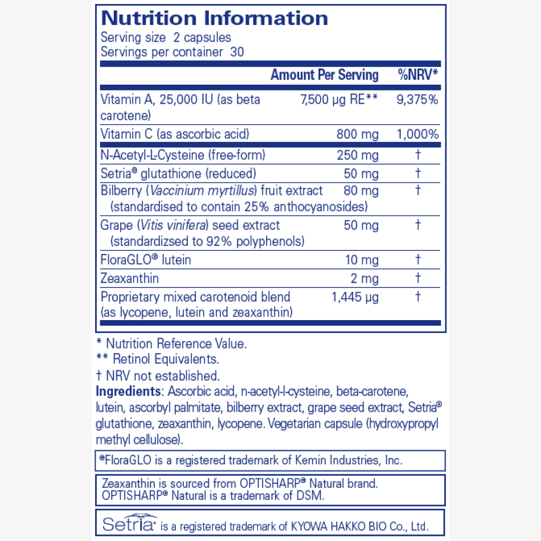 Pure Encapsulations Vision Support Formula