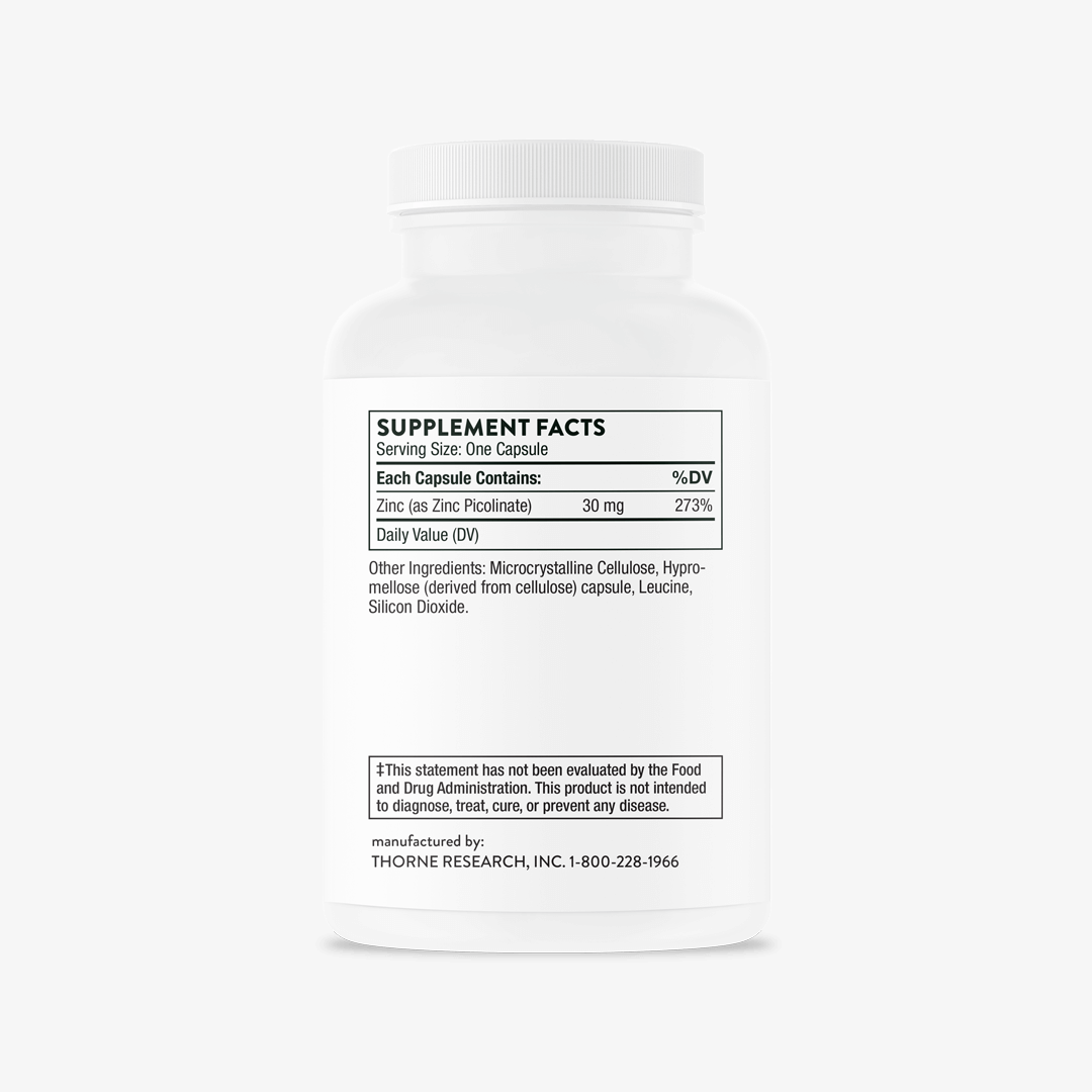 Thorne Zinc Picolinate 30 mg