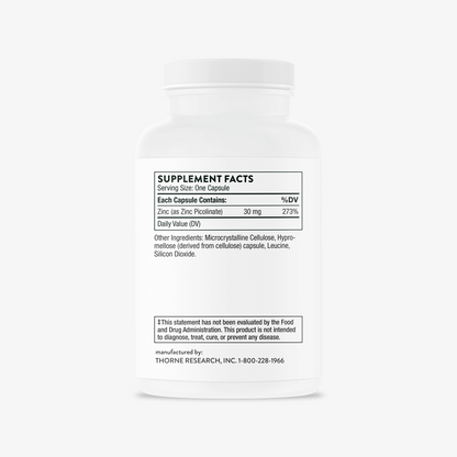 Thorne Zinc Picolinate 30 mg