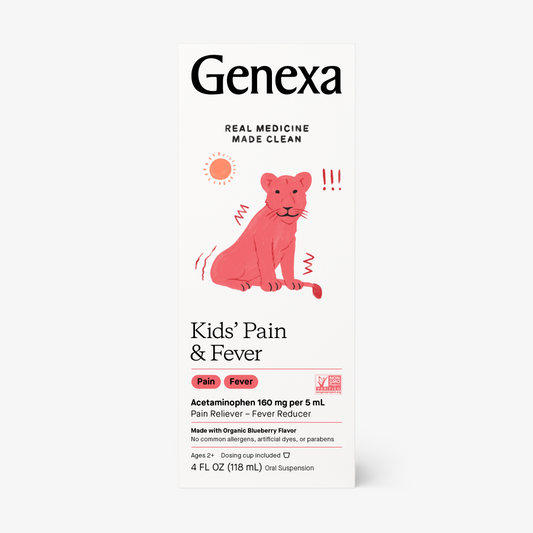 Genexa Kids Pain & Fever - Blueberry