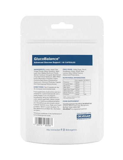 DR. VEGAN - Glucobalance® | 60 Capsules | Blood Sugar Control