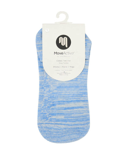 Classic Low Rise Grip Socks - Blue Heather