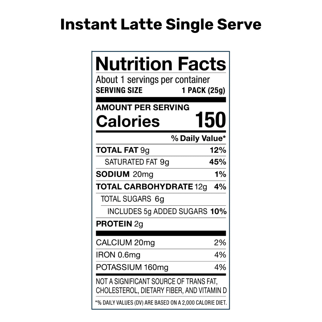 Laird Instant Latte with Adaptogens - Single Serve