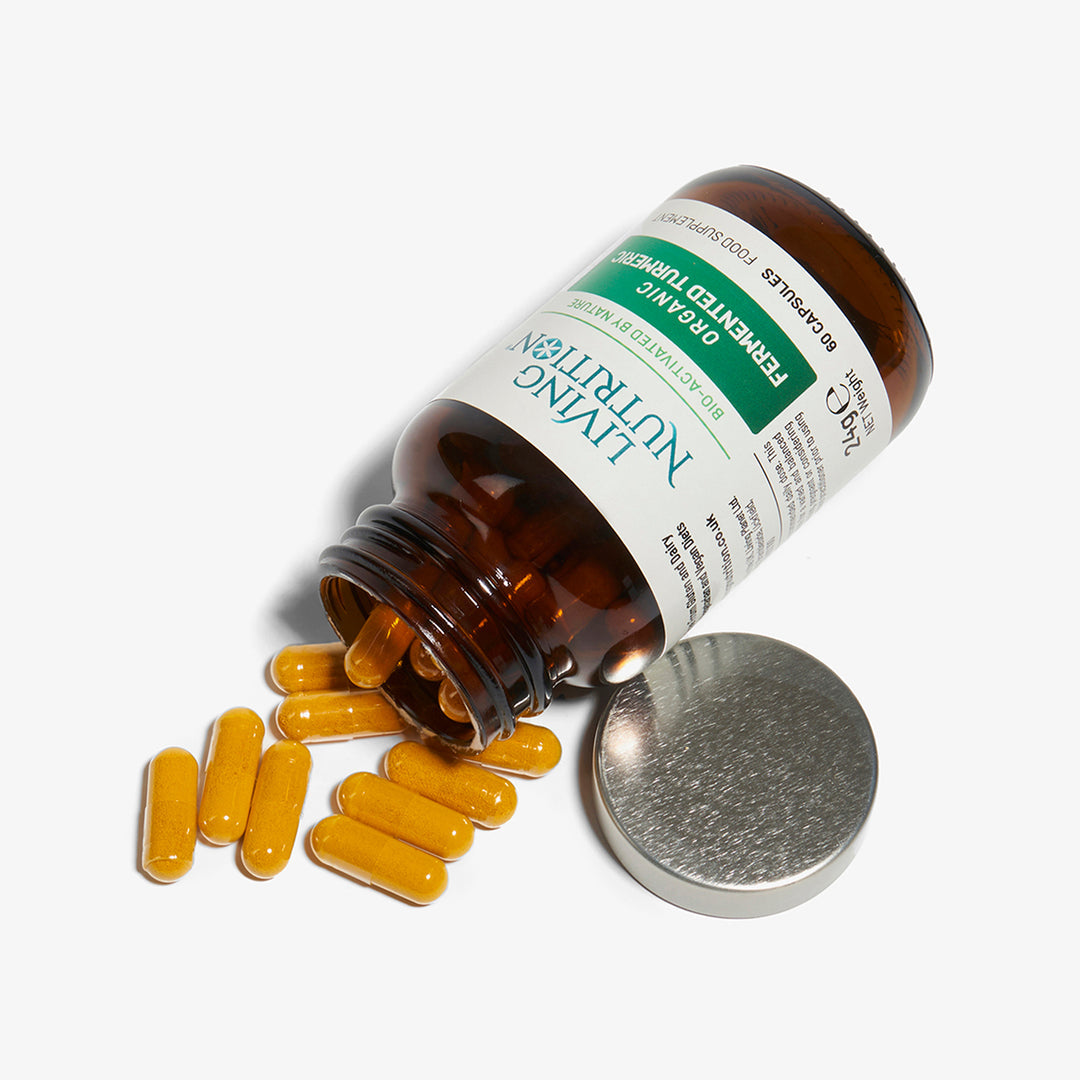 Organic Fermented Turmeric Capsules - Living Nutrition