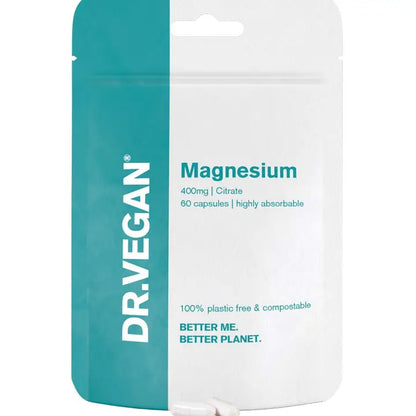 DR. VEGAN - Magnesium Citrate | 400mg | 60 Capsules | Highly Absorbable