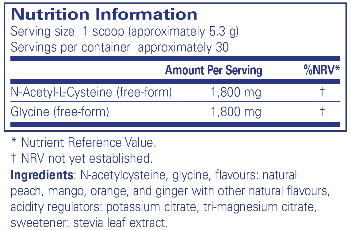 NAC + Glycine Powder - Pure Encapsulations