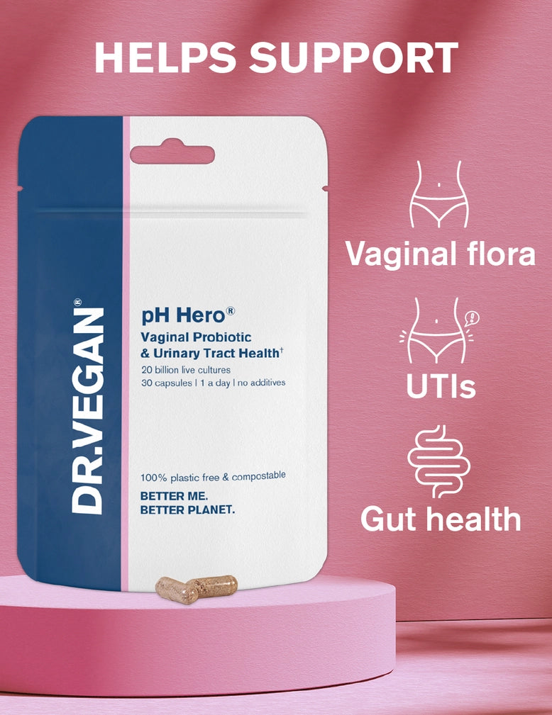 DR. VEGAN - Ph Hero® | 30 Capsules | Vaginal Health & Uti Support