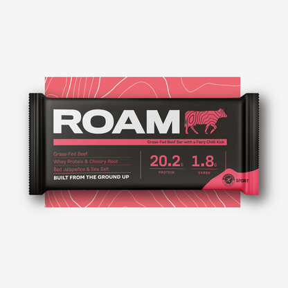 Roam Food Grass-Fed Beef Bar - Chilli