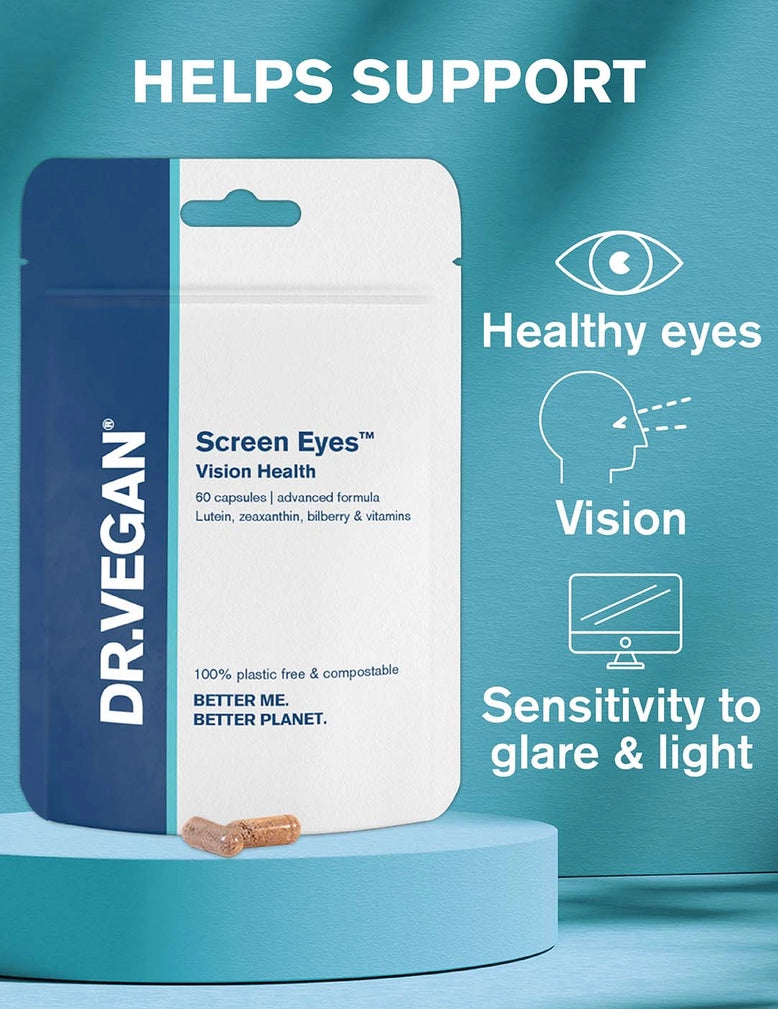 DR. VEGAN - Screen Eyes™ | 60 Capsules | Complete Eye Health Supplement