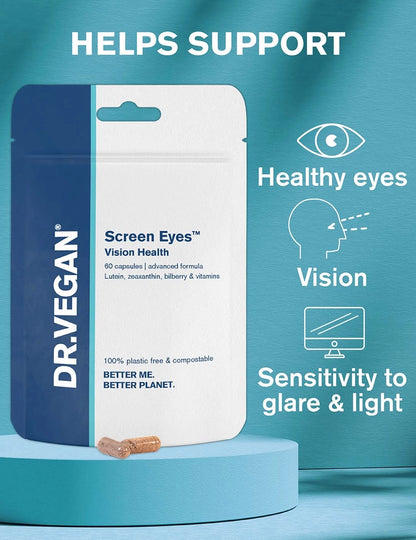 DR. VEGAN - Screen Eyes™ | 60 Capsules | Complete Eye Health Supplement