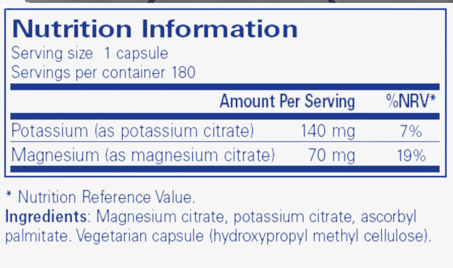 Potassium Magnesium (Citrate) - Pure Encapsulations