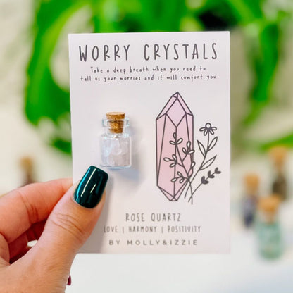 Worry Crystals - Rose Quartz, Aventurine & Tiger Eye