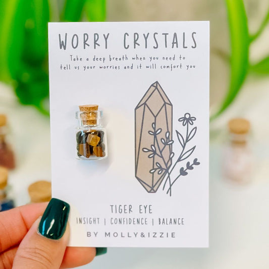 Worry Crystals - Rose Quartz, Aventurine & Tiger Eye