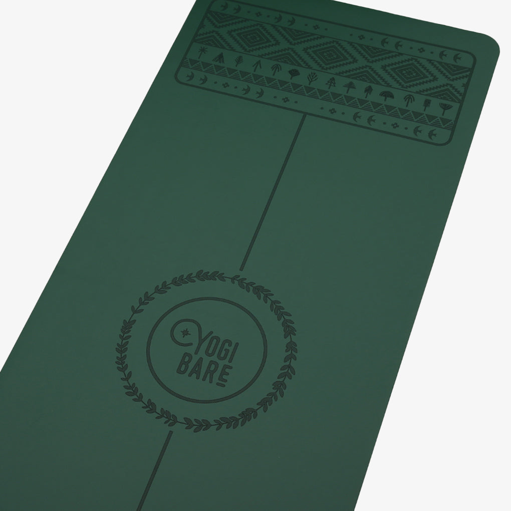 Dark Green Yoga Mat - Yogi Bare