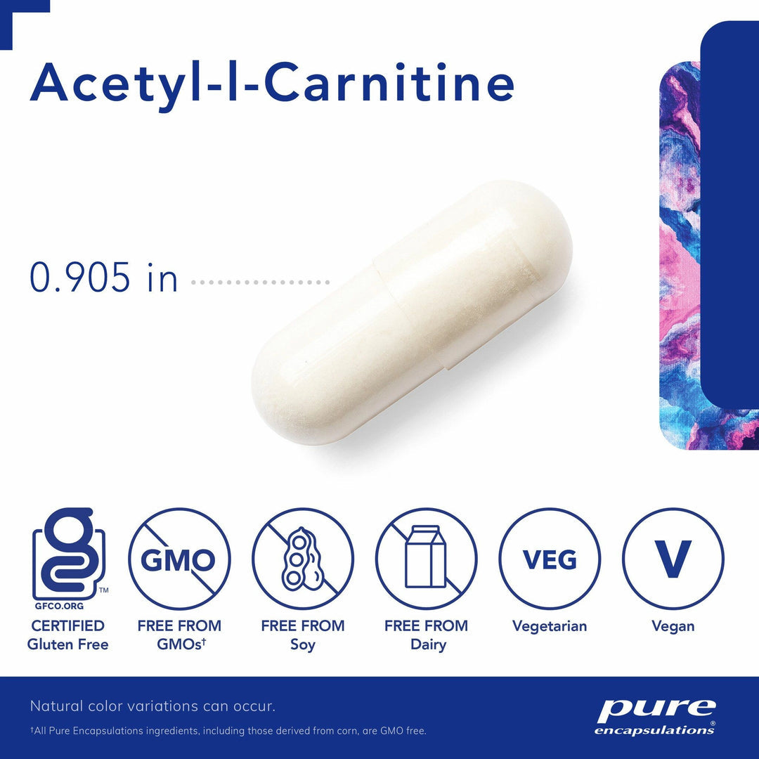 Pure Encapsulations Acetyl-L-Carnitine 500 mg