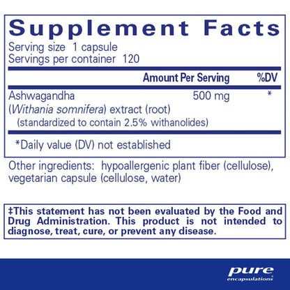 Pure Encapsulations Ashwagandha