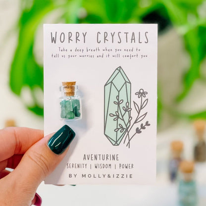 Worry Crystals - Rose Quartz, Aventurine & Tiger Eye