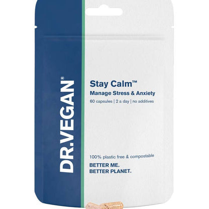 DR. VEGAN - Stay Calmâ„¢ | 30 Capsules | For Anxiety, Stress & Focus