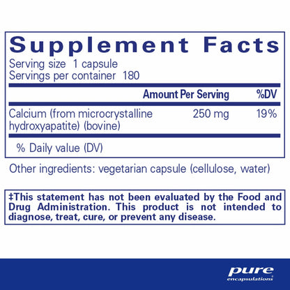 Pure Encapsulations Calcium (MCHA)