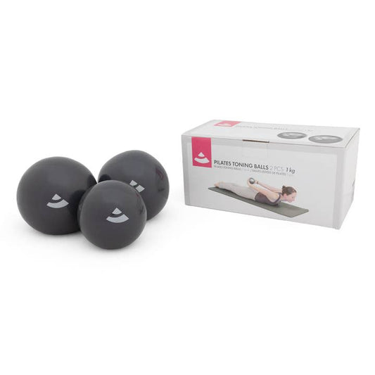 Pilates toning balls, anthracite 2x 1000 g