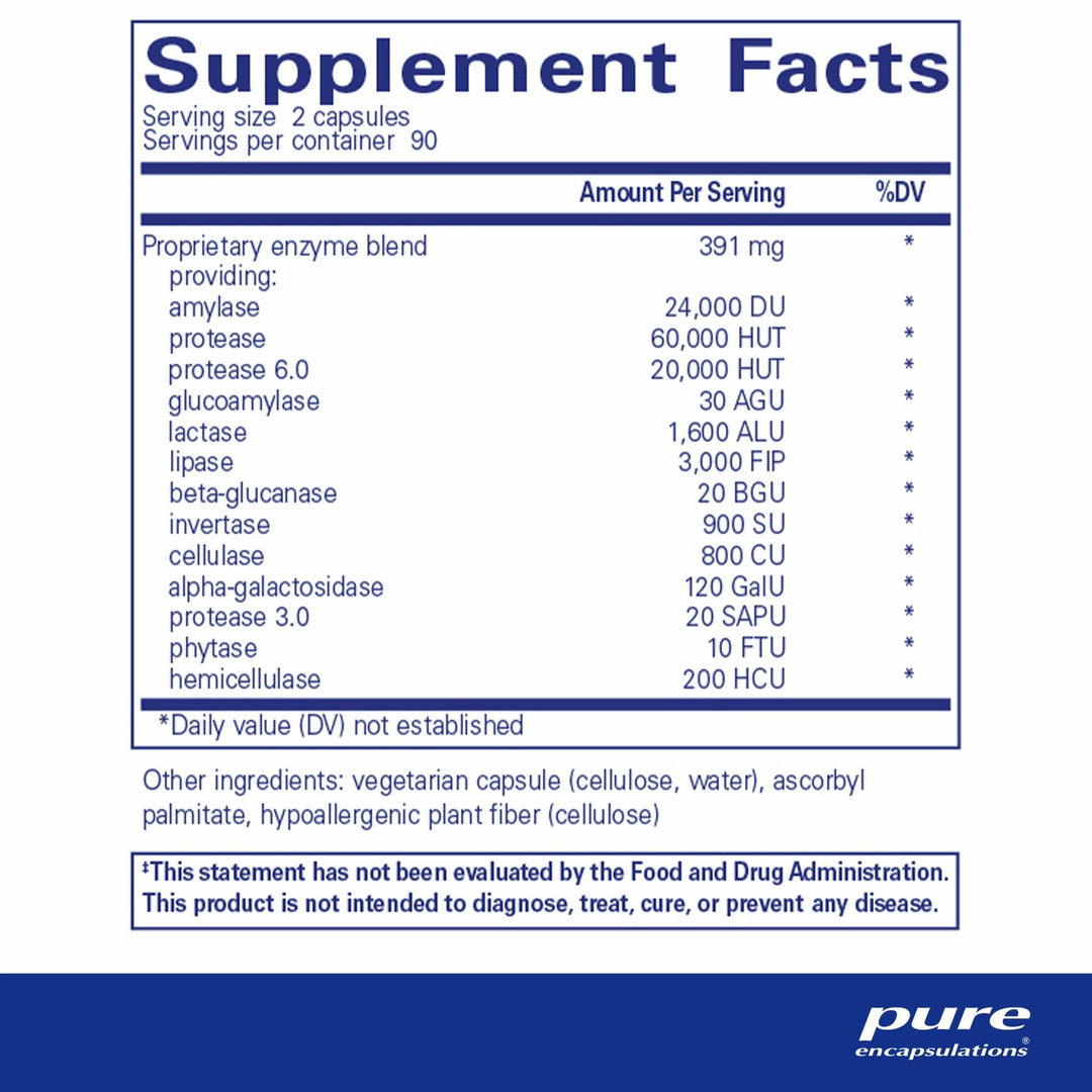 Pure Encapsulations Digestive Enzymes Ultra