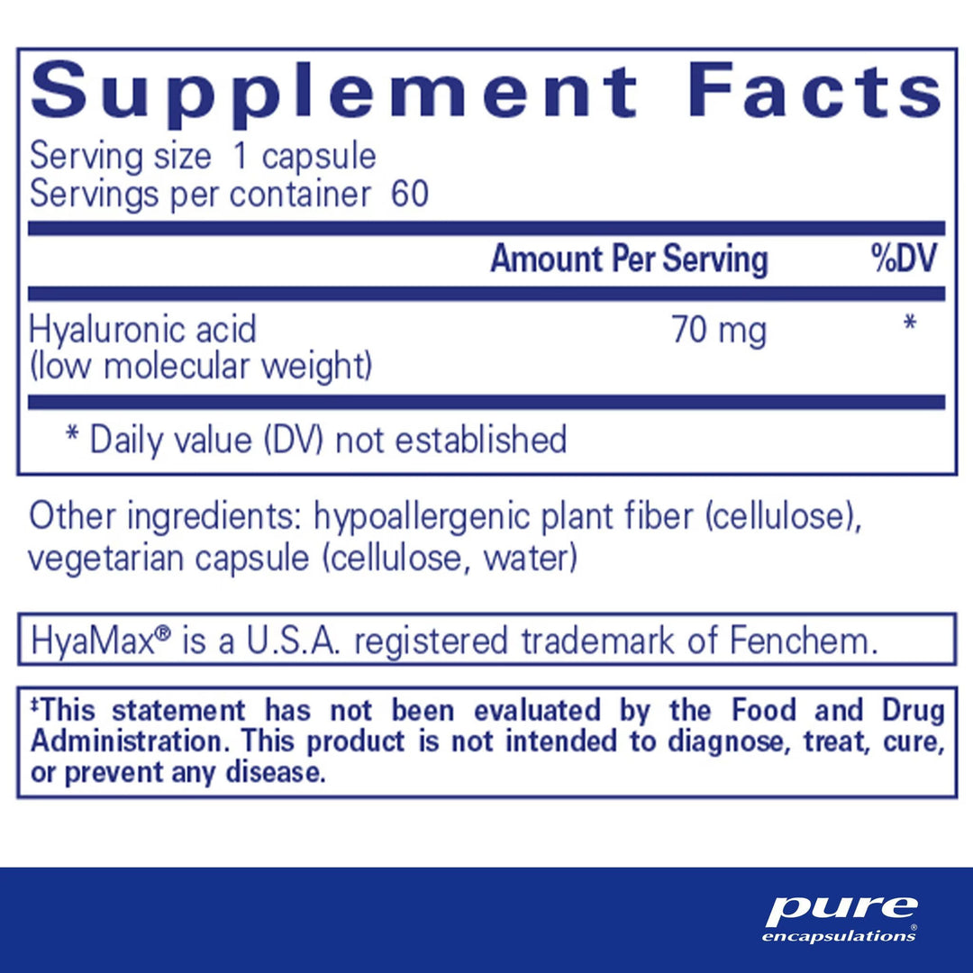 Pure Encapsulations Hyaluronic Acid