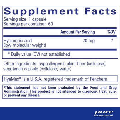 Pure Encapsulations Hyaluronic Acid