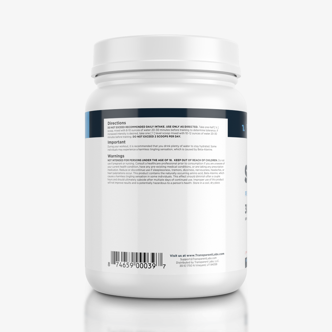 Transparent Labs Stim Free Pre Workout - Tropical Punch