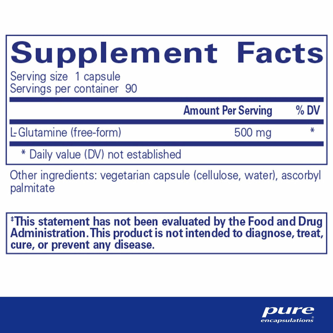 Pure Encapsulations L-Glutamine 500 mg