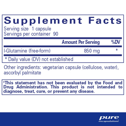 Pure Encapsulations L-Glutamine 850 mg