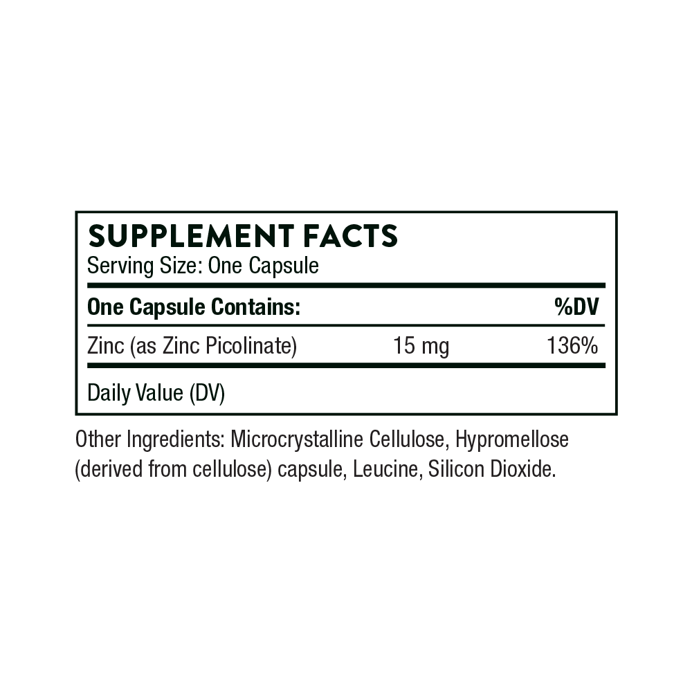 Thorne Zinc Picolinate - 15 mg