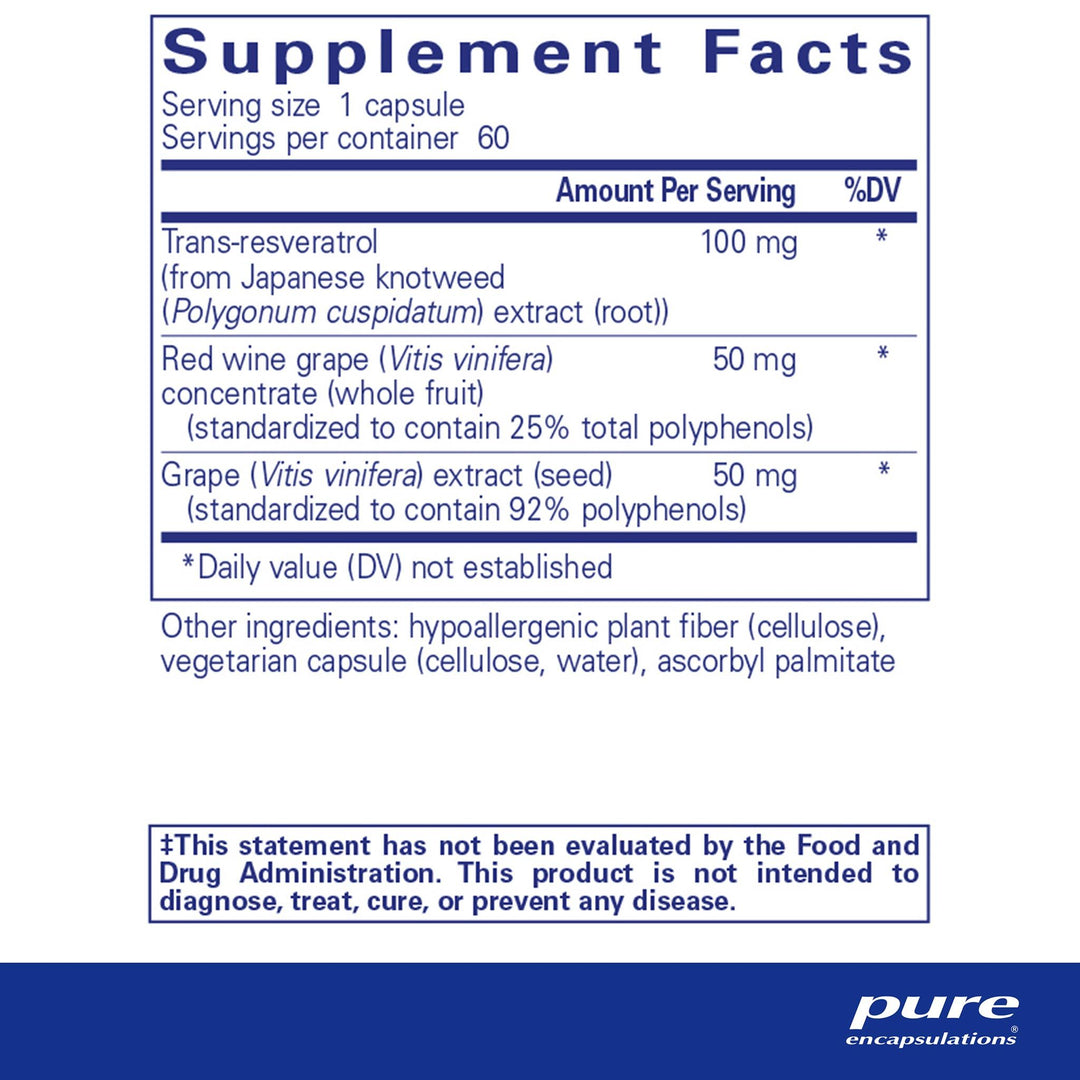 Pure Encapsulations Resveratrol EXTRA