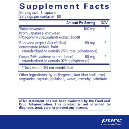 Pure Encapsulations Resveratrol EXTRA