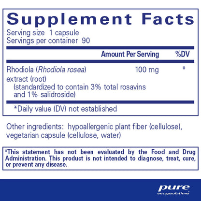 Rhodiola Rosea - Pure Encapsulations