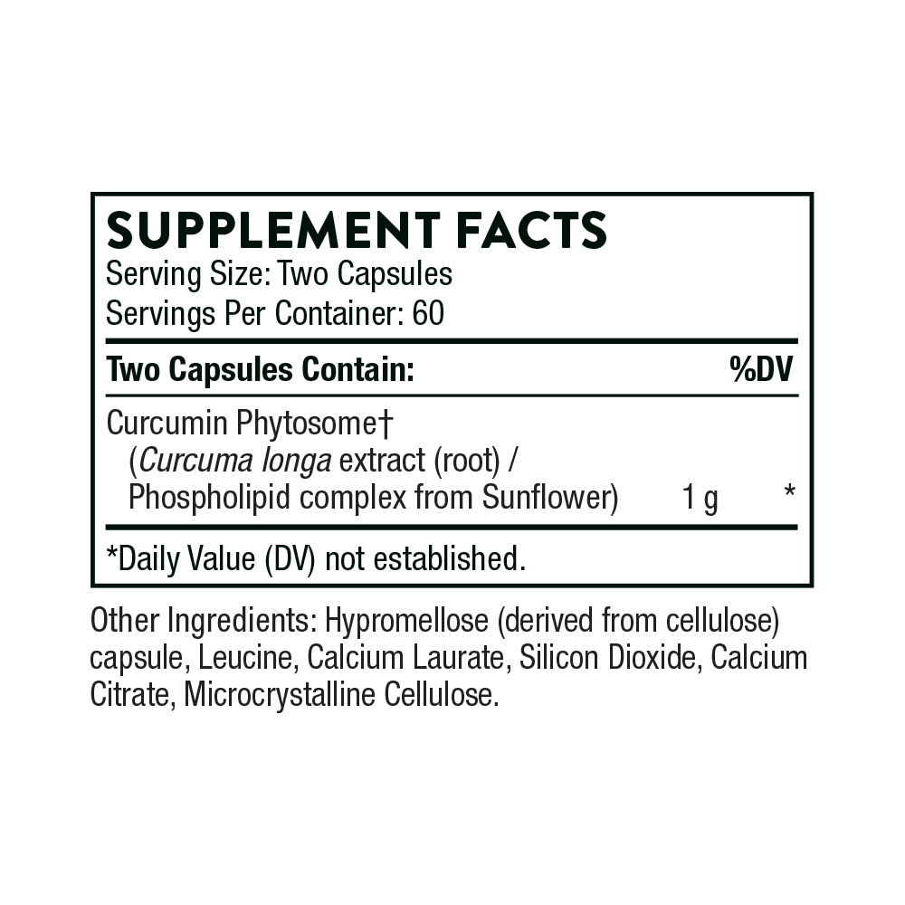 Thorne Curcumin Phytosome - NSF Certified for Sport