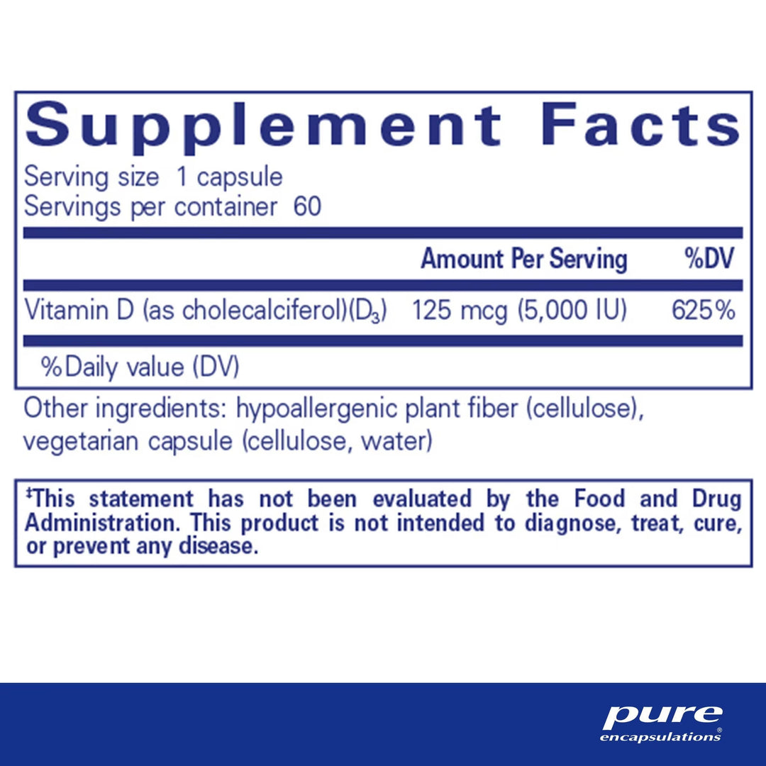 Pure Encapsulations Vitamin D 5000 IU